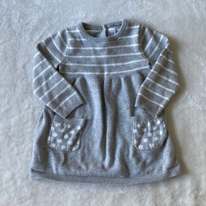 Gap Baby Girl Striped Sweater Dress Size 18-24 Months